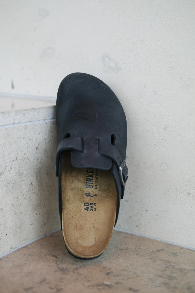birkenstock boston oiled leather black