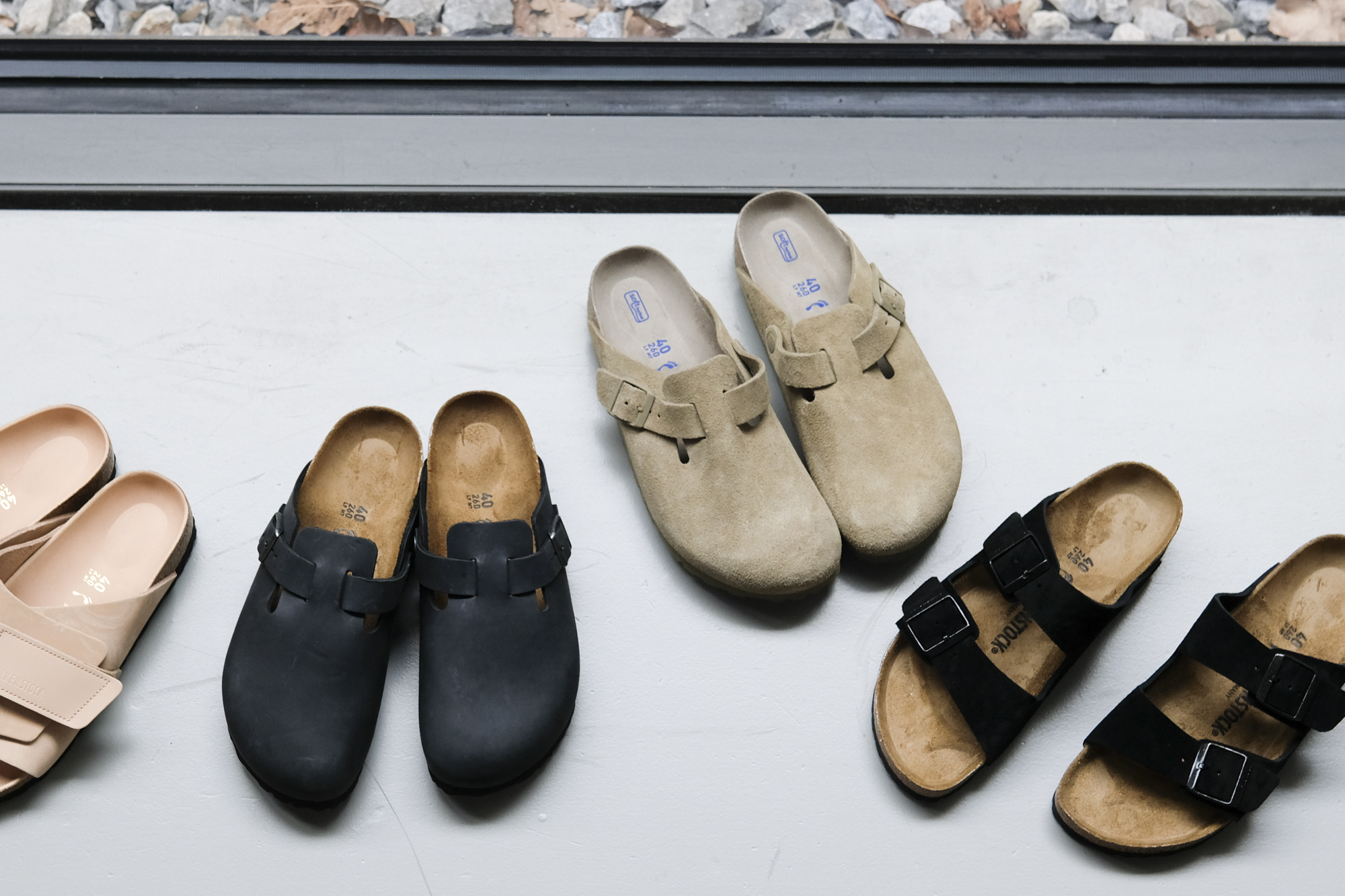 birkenstock boston suede faded khaki