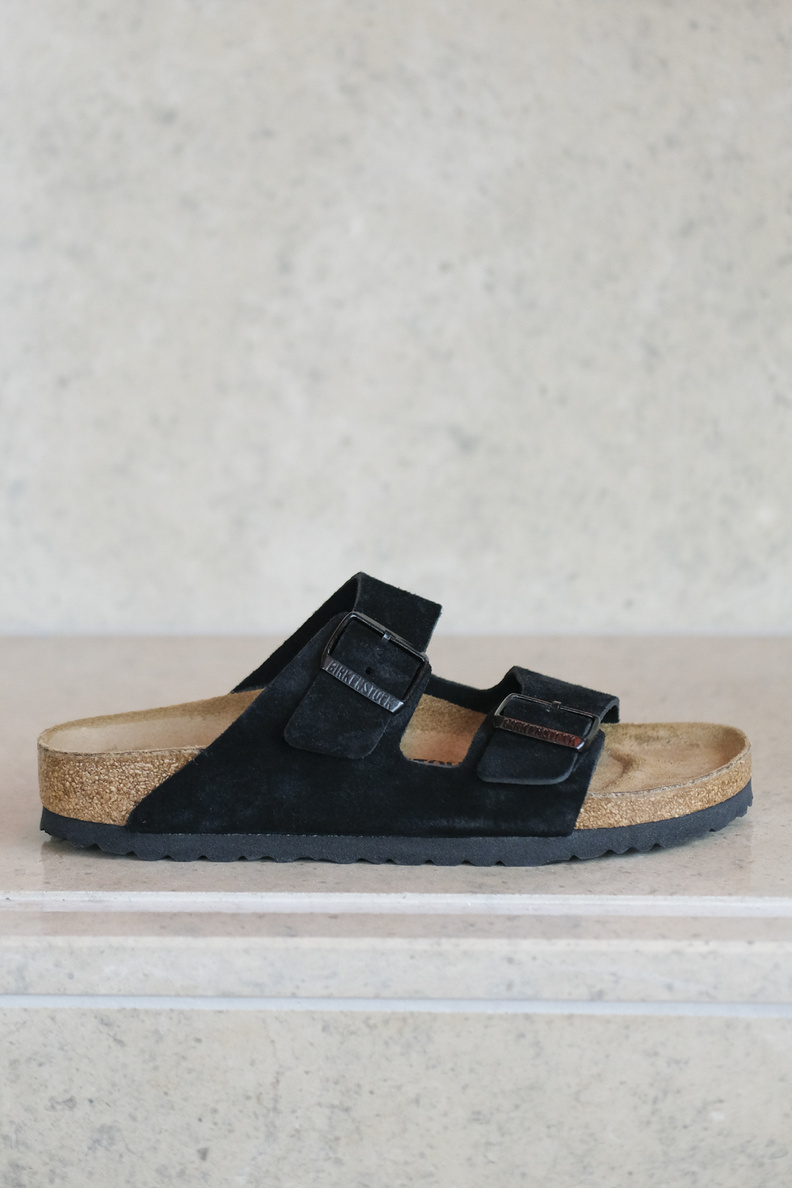 birkenstock arizona suede black