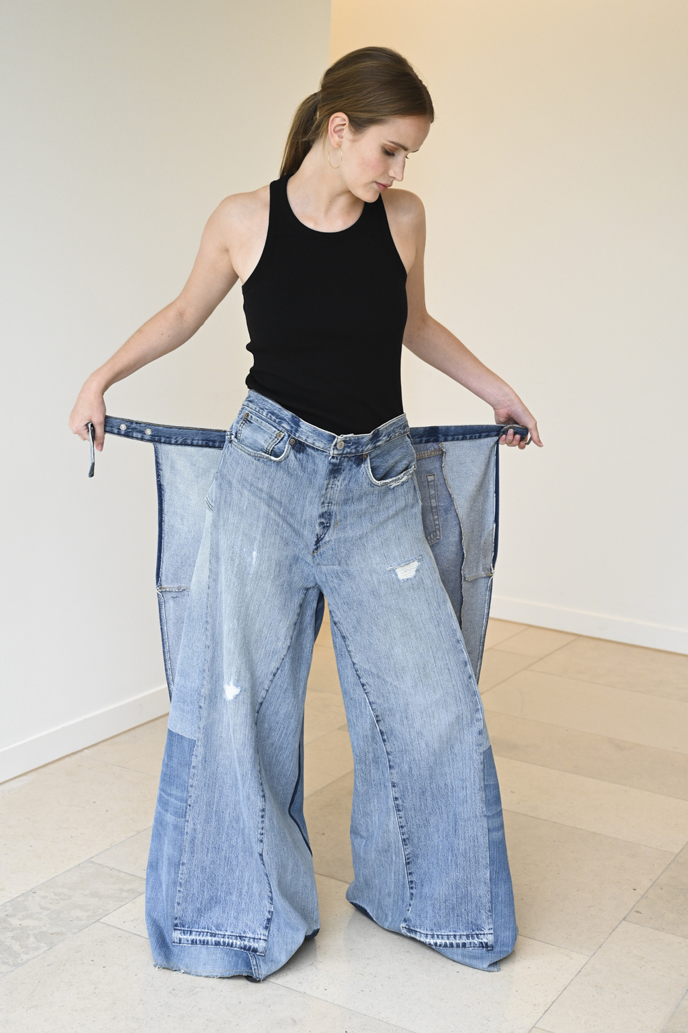 façon jacmin palmsprings pants upcycled denim