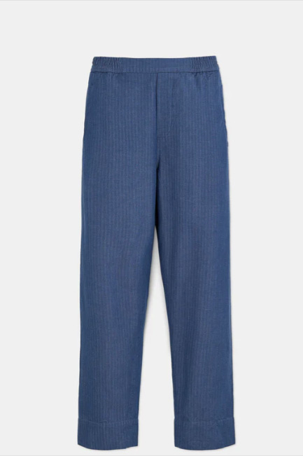 aiayu coco pant herringbone blue jeans