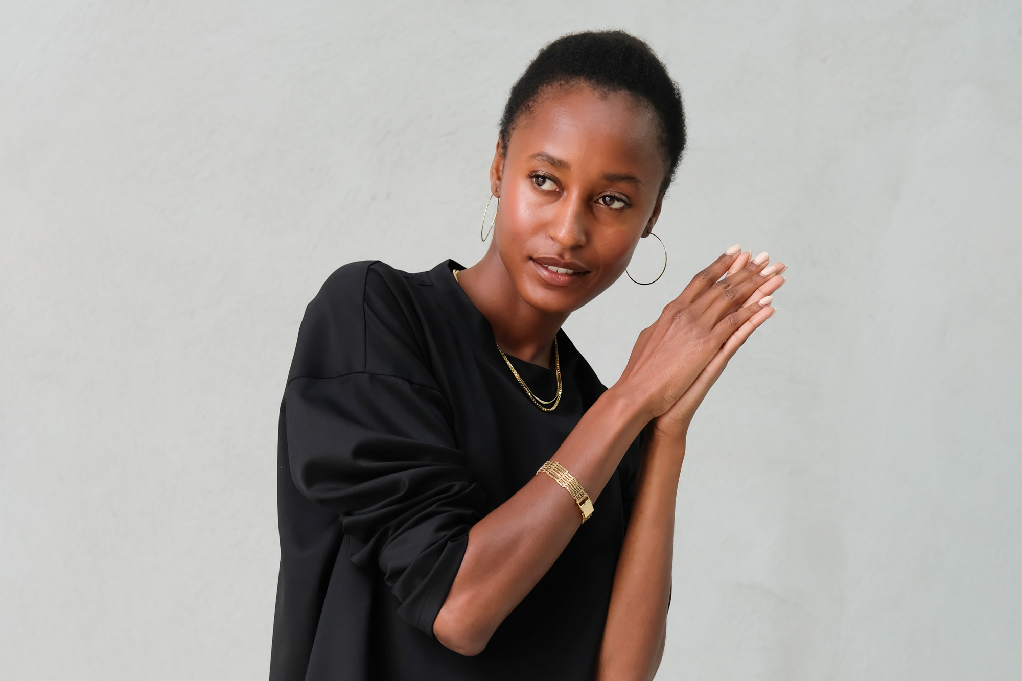 monique van heist lol mini l/s black cool wool