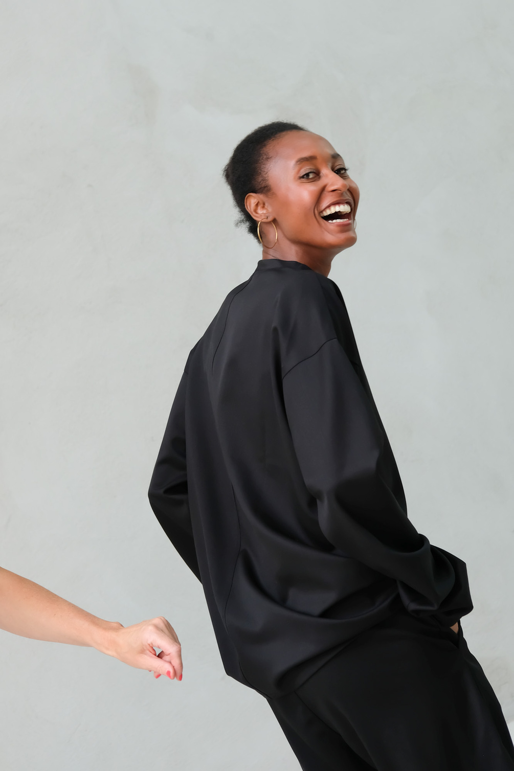 monique van heist lol mini l/s black cool wool