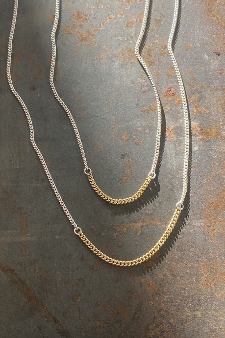 something familiar gold segment necklace