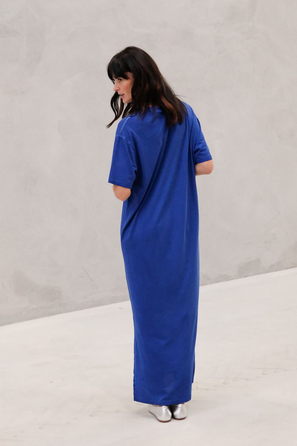 âme eva t-shirt dress princess blue