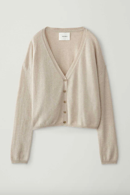 lisa yang abby cardigan sand
