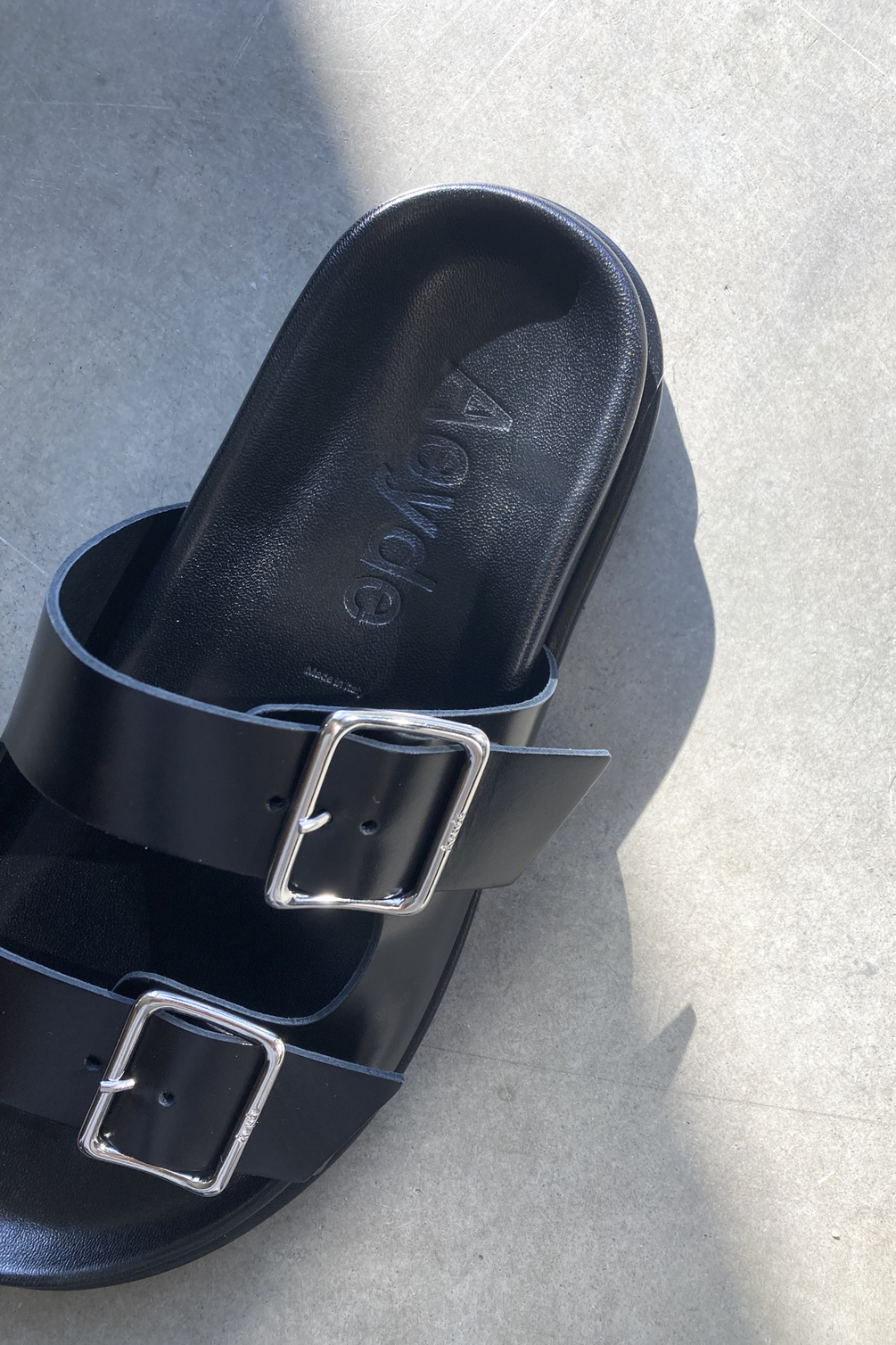 aeyde meena calf leather black