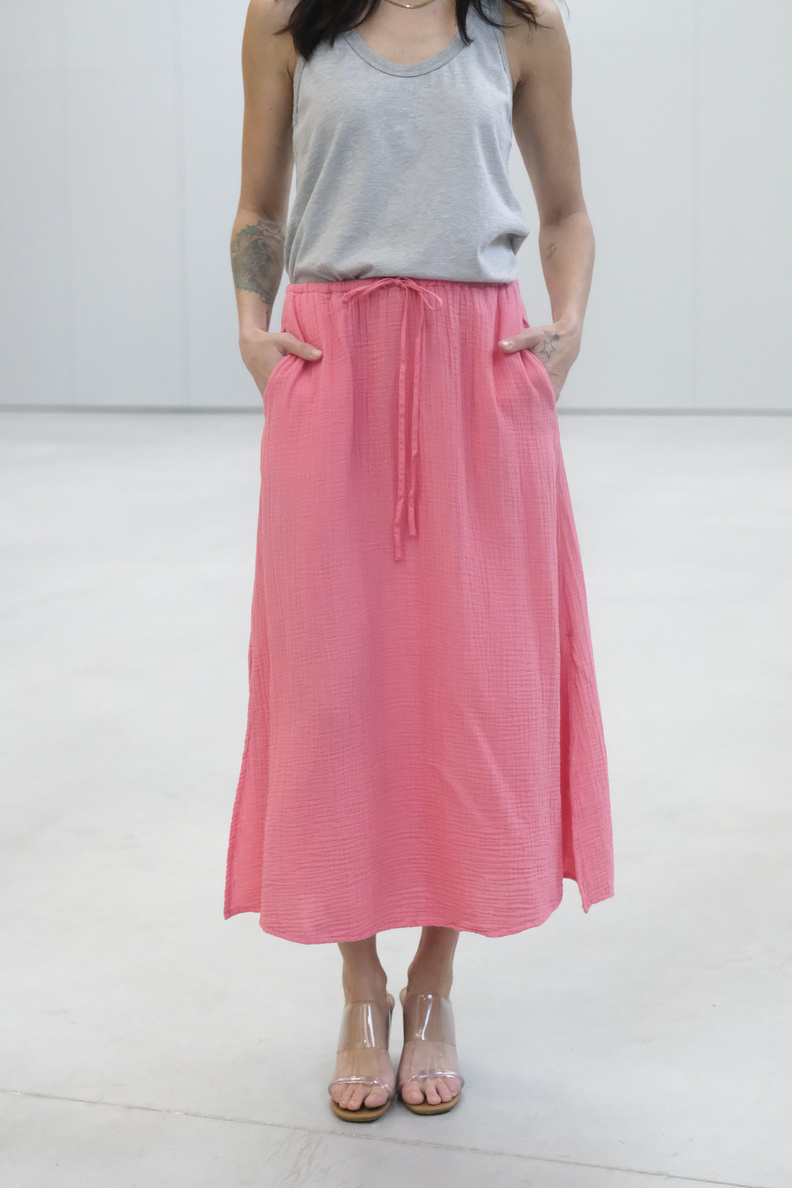 xirena avryll skirt sunset coral