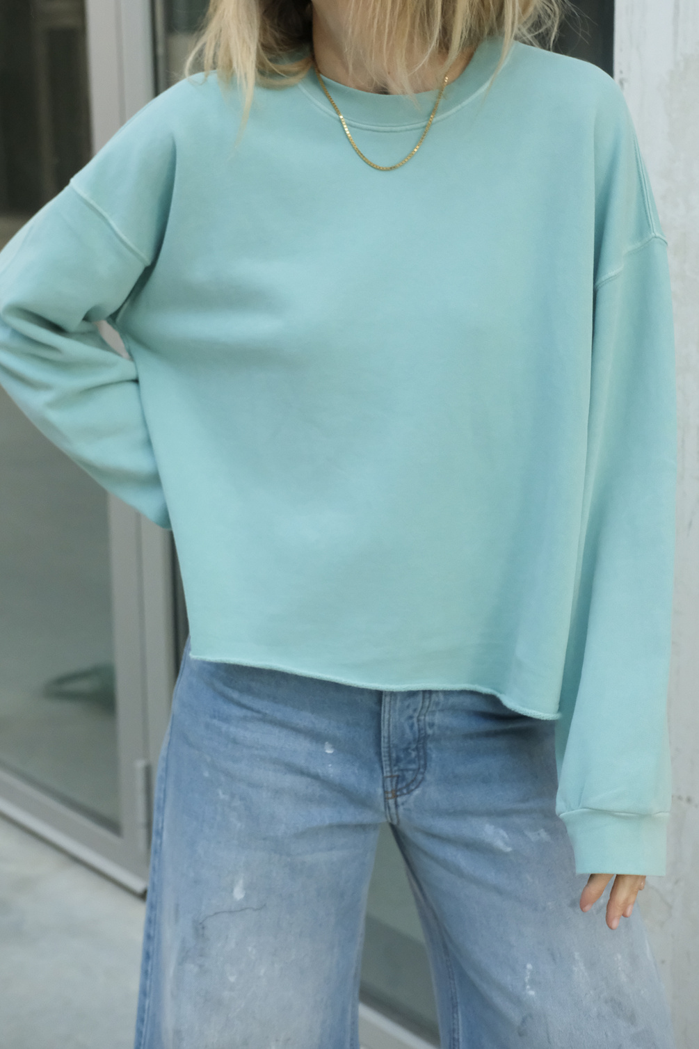 xirena honor sweatshirt raindrop