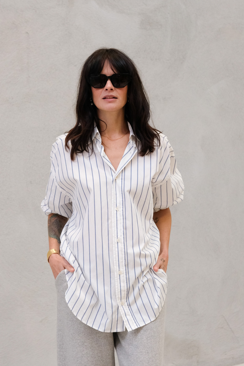 adnym mo shirt blue stripe