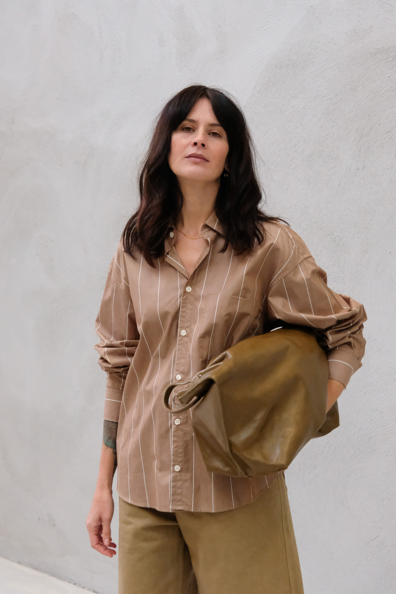 adnym taq shirt oat stripe