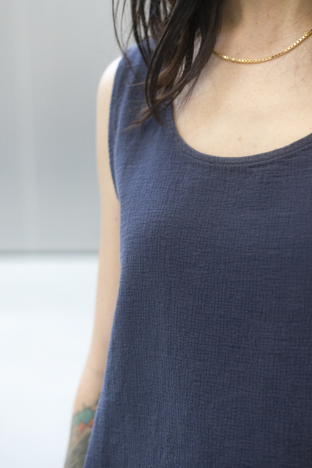 girls of dust tank top navy