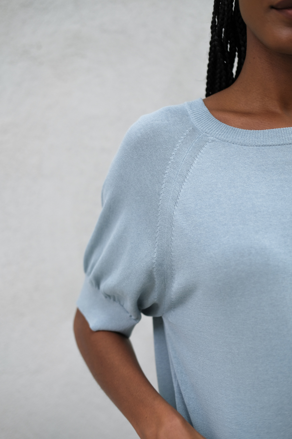 rue blanche dandel knit celadon