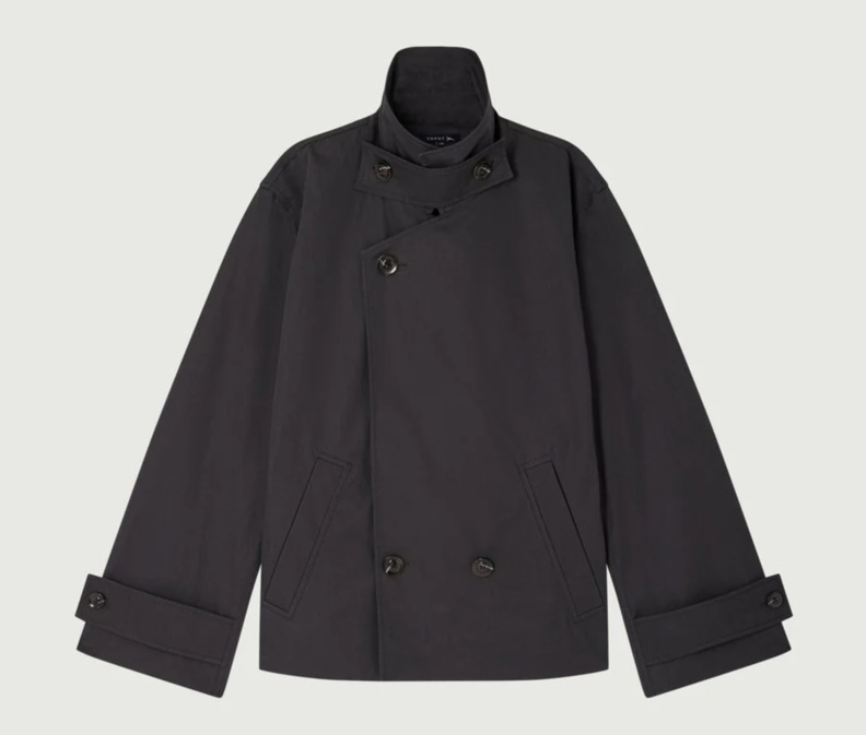 soeur donovan coat charcoal