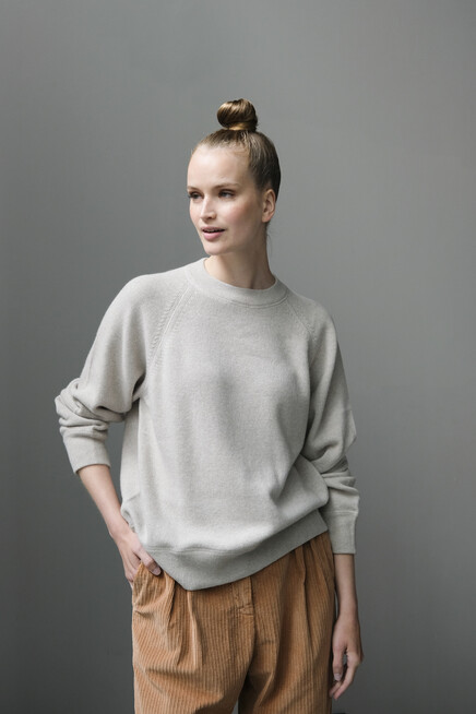 aiayu fia sweater birch melange