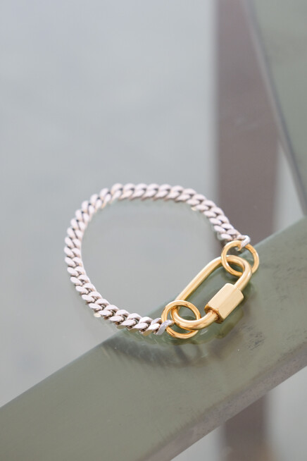 something familiar bound bracelet silver